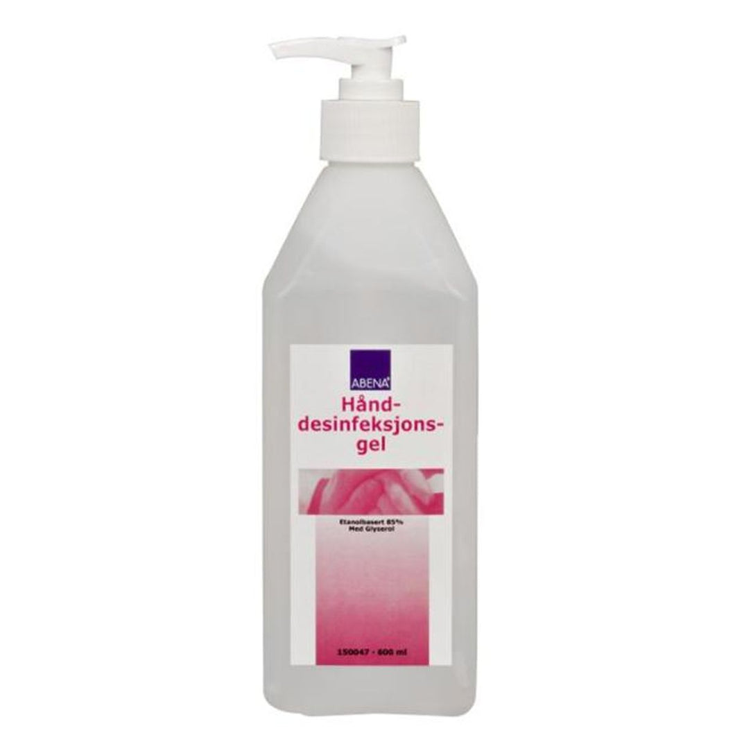 Abena desinfeksjonsgel 85% med pumpe 600ml